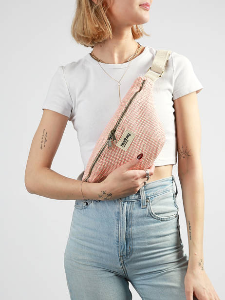 Heuptasje Hindbag Roze tressage TS ander zicht 1