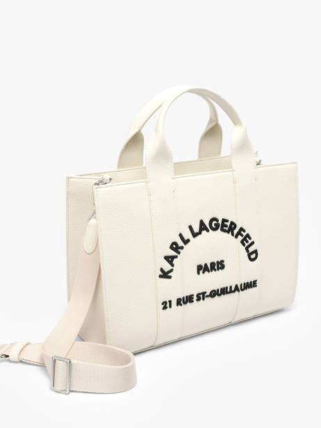 Handtas Rsg Leder Karl lagerfeld Wit rsg B1W30041 ander zicht 2