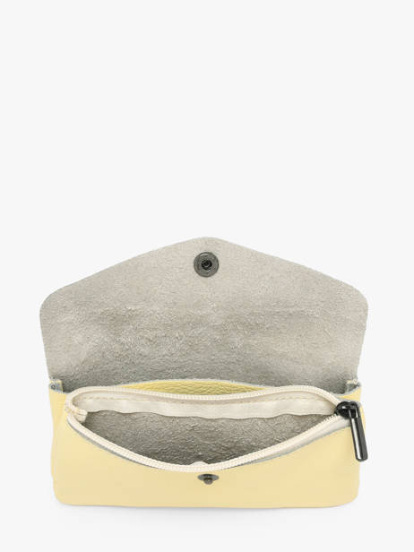 Portemonnee Caviar Leder Milano Geel caviar CA23113 ander zicht 1