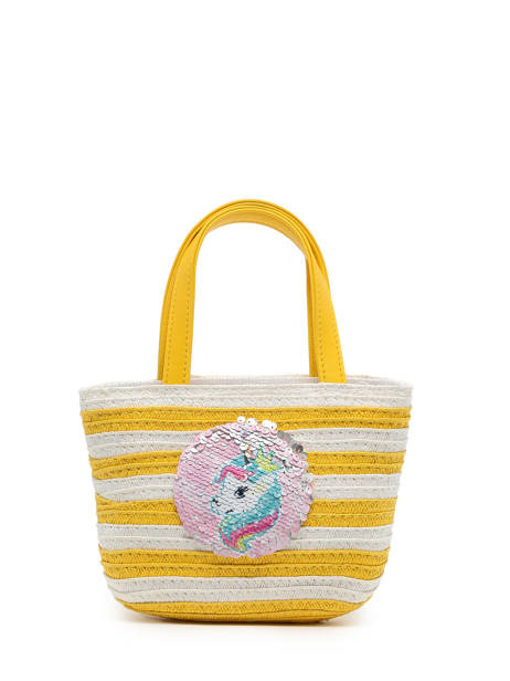Handtas Le voyage en panier Geel kids PM374