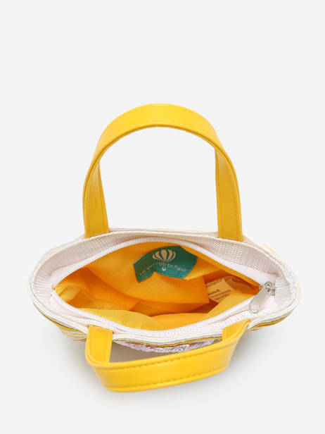 Handtas Le voyage en panier Geel kids PM374 ander zicht 2