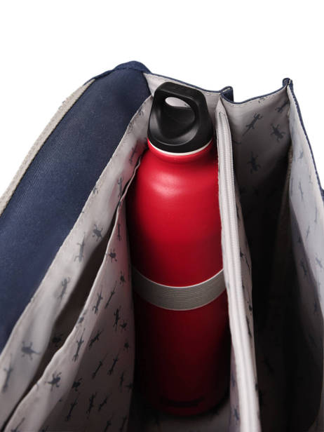 Boekentas 2 Compartimenten Cameleon Grijs actual PBBACA35 ander zicht 5